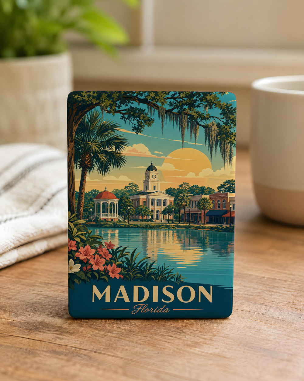 Madison FL Fridge Magnet, Madison Florida Souvenir Magnet, Madison County FL Travel Keepsake Magnet, USA Gift Magnet
