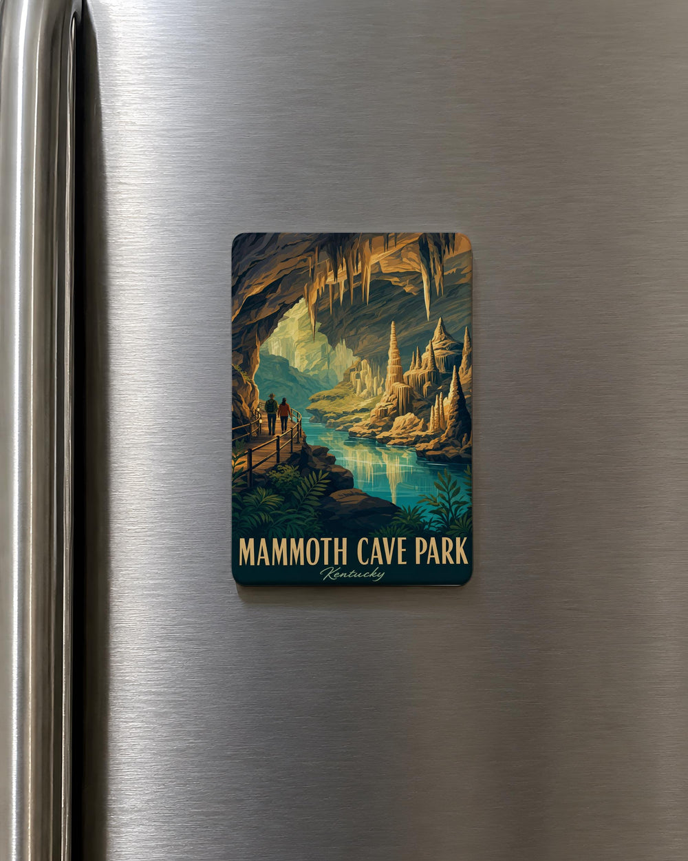 Mammoth Cave National Park Fridge Magnet, Kentucky Cave Park Souvenir Magnet, Mammoth Cave Landmark Magnet