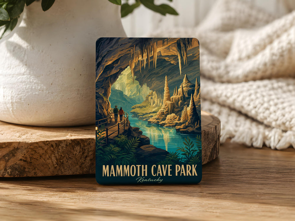 Mammoth Cave National Park Fridge Magnet, Kentucky Cave Park Souvenir Magnet, Mammoth Cave Landmark Magnet