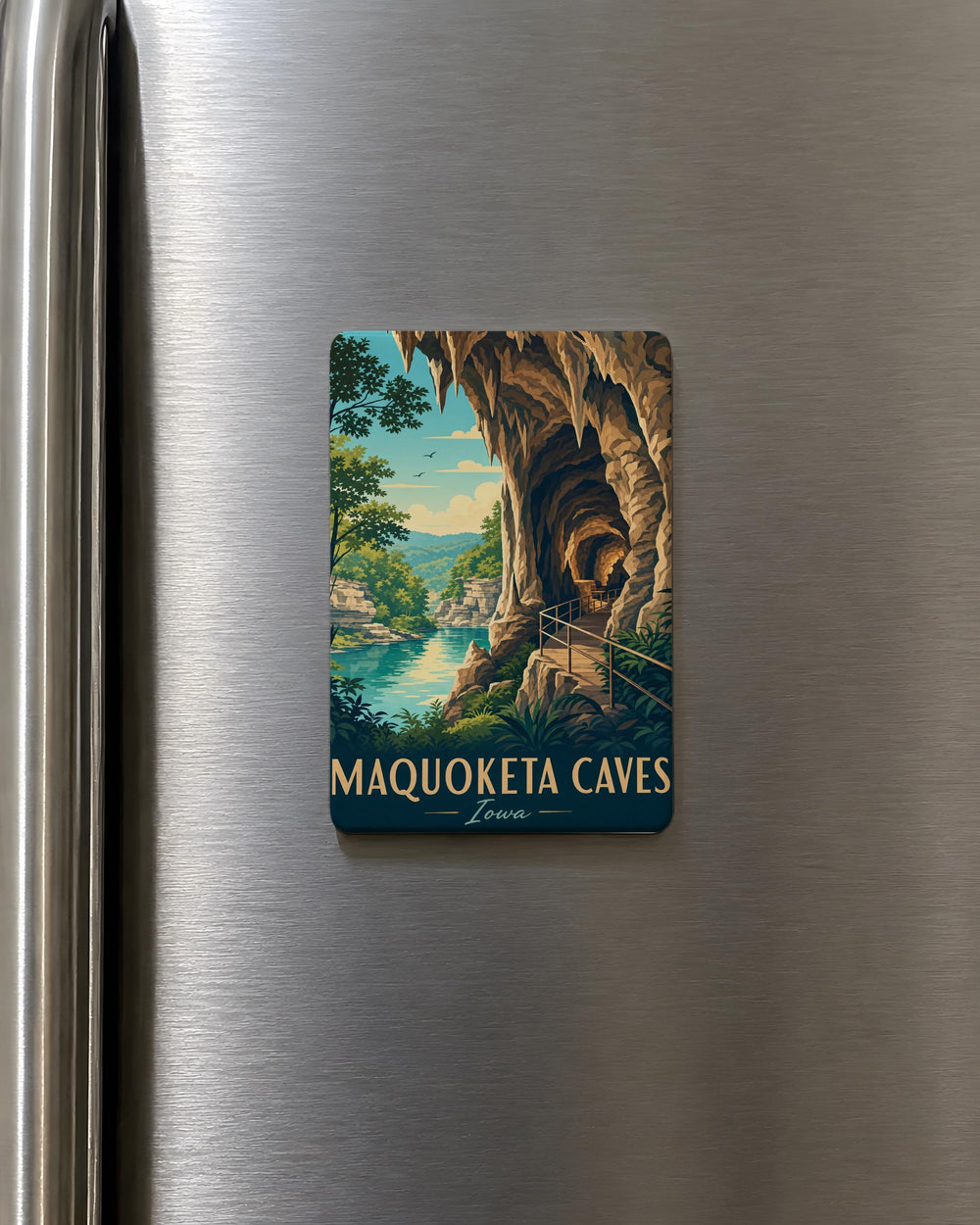 Maquoketa Caves State Park Fridge Magnet, Iowa Cave Park Souvenir Magnet, Maquoketa Caves Gift