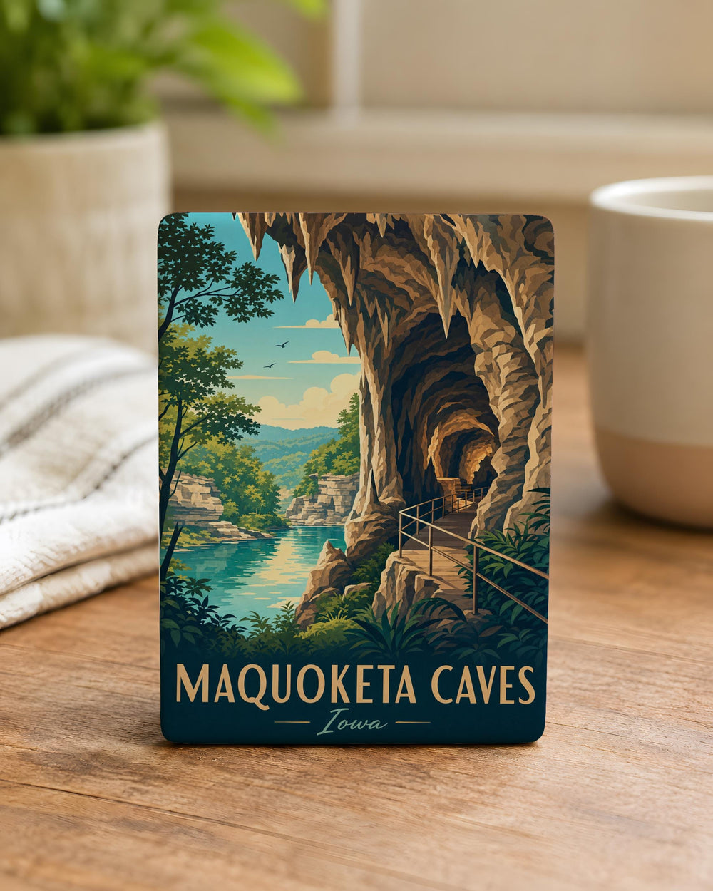 Maquoketa Caves State Park Fridge Magnet, Iowa Cave Park Souvenir Magnet, Maquoketa Caves Gift