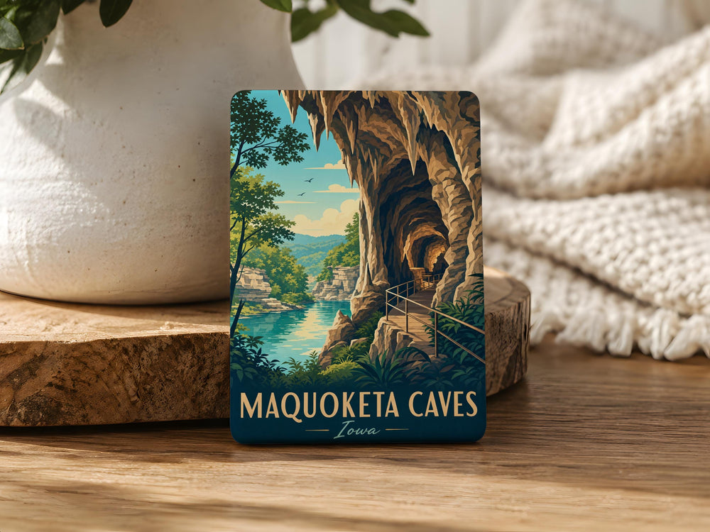 Maquoketa Caves State Park Fridge Magnet, Iowa Cave Park Souvenir Magnet, Maquoketa Caves Gift