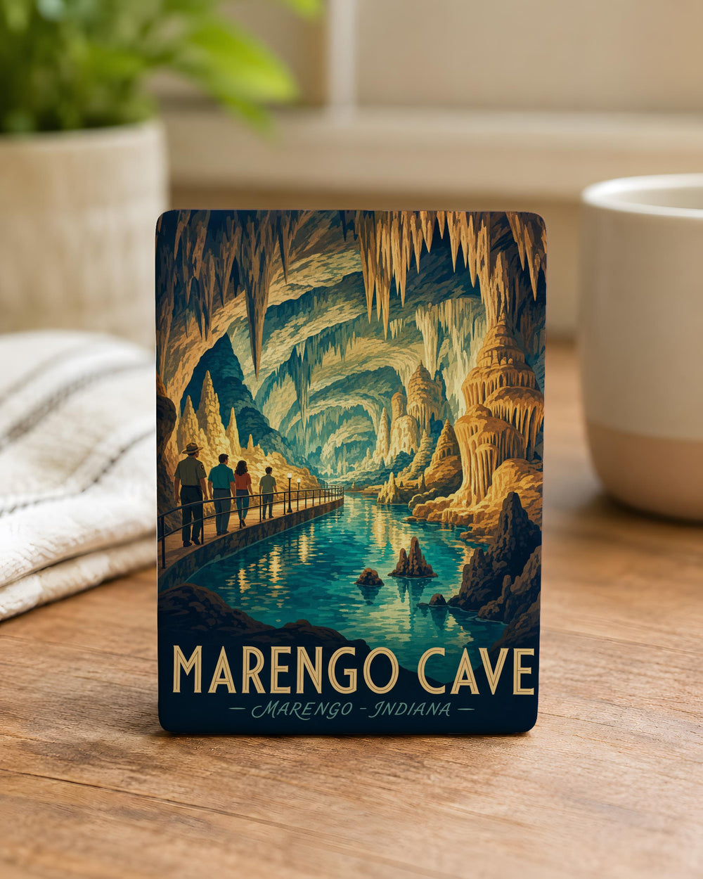 Marengo Cave Fridge Magnet, Indiana Cave Souvenir, Underground Cavern Gift, Cave Explorer Travel Keepsake
