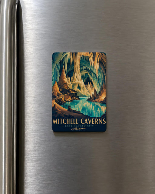 Mitchell Caverns Fridge Magnet, Cave Landmark Souvenir Magnet, Desert Caverns Travel Gift, California Caverns Keepsake Magnet