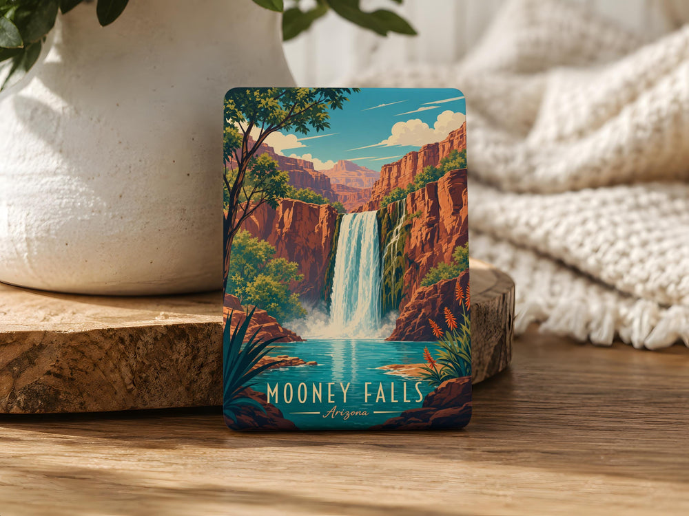 Mooney Falls Fridge Magnet, Grand Canyon Waterfall Souvenir Magnet, Havasu Canyon Arizona Travel Keepsake Magnet