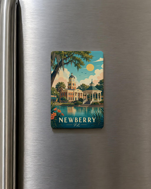 Newberry FL Fridge Magnet, Newberry Florida Souvenir Magnet, City Name Travel Keepsake Magnet
