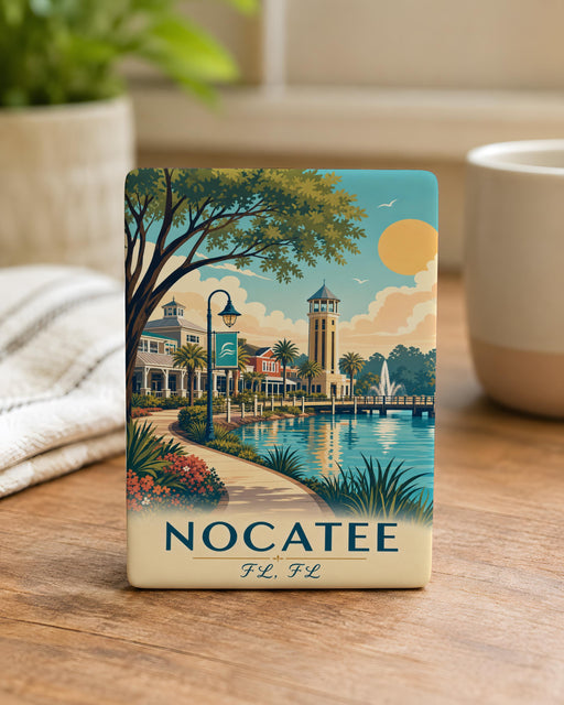 Nocatee Florida Fridge Magnet, Nocatee FL Souvenir Magnet, Florida Travel Gift, Nocatee Keepsake Magnet