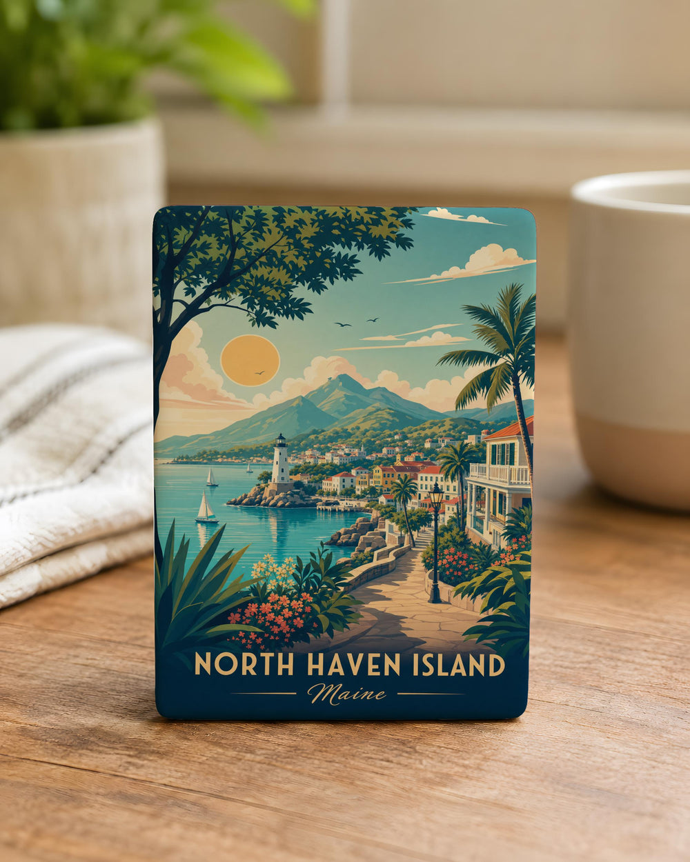North Haven Island Fridge Magnet, North Haven Island Souvenir Magnet, Coastal Island Travel Keepsake Magnet