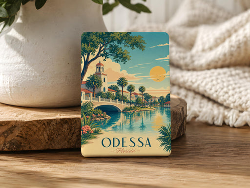 Odessa Florida Fridge Magnet, Odessa FL Souvenir Magnet, Florida Travel Gift, Tampa Bay Area Keepsake Magnet