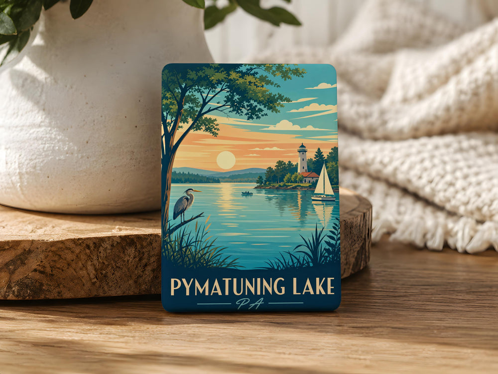 Pymatuning Lake PA Fridge Magnet, Pennsylvania Lake Souvenir Magnet, Pymatuning State Park Travel Keepsake Magnet