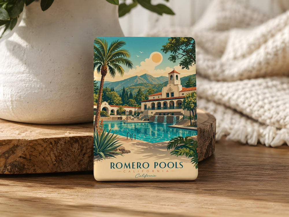 Romero Pools Fridge Magnet, Desert Swimming Hole Souvenir, Arizona Nature Landmark Magnet, Outdoor Adventure Travel Keepsake