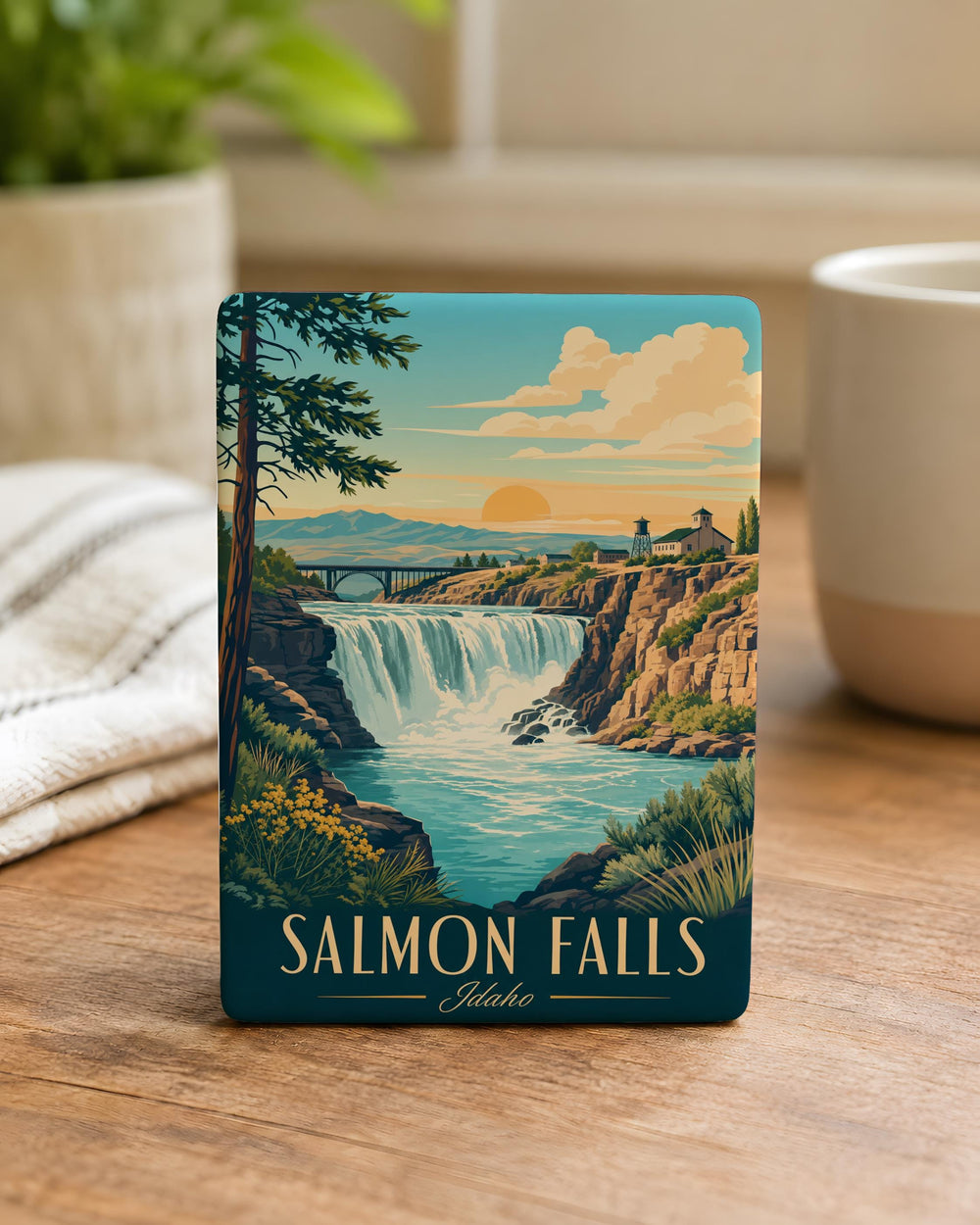 Salmon Falls Idaho Fridge Magnet, Salmon Falls Scenic Souvenir Magnet, Idaho Travel Keepsake Magnet, Salmon Falls Gift