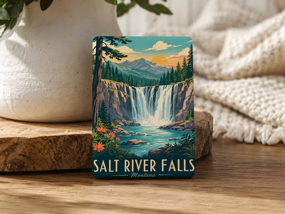 Salt River Falls Fridge Magnet, Waterfall Nature Souvenir, Arizona Scenic Travel Keepsake, Outdoor Adventure Gift
