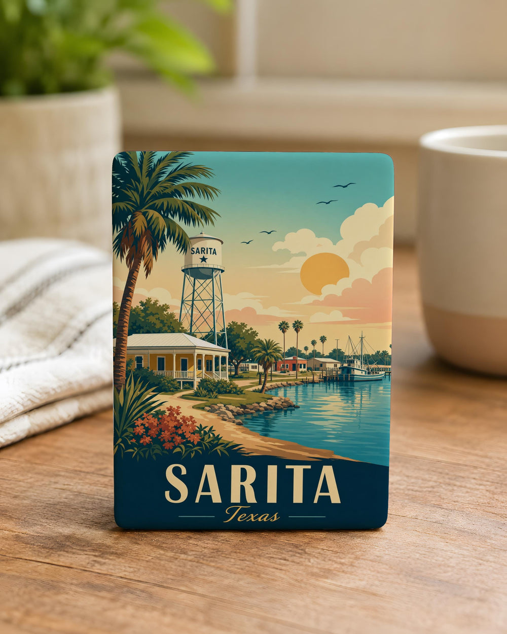 Sarita Texas Fridge Magnet, Sarita TX Souvenir Magnet, Kleberg County Travel Keepsake, Coastal Texas Gift