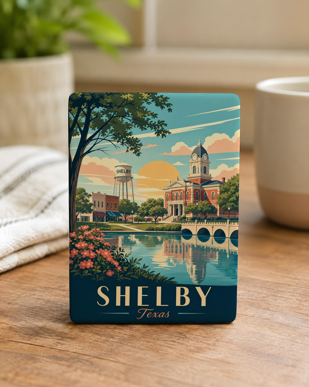 Shelby TX Fridge Magnet, Shelby Texas Souvenir, Travel Keepsake, Hometown Gift, Texas Town Magnet, State Pride Decor