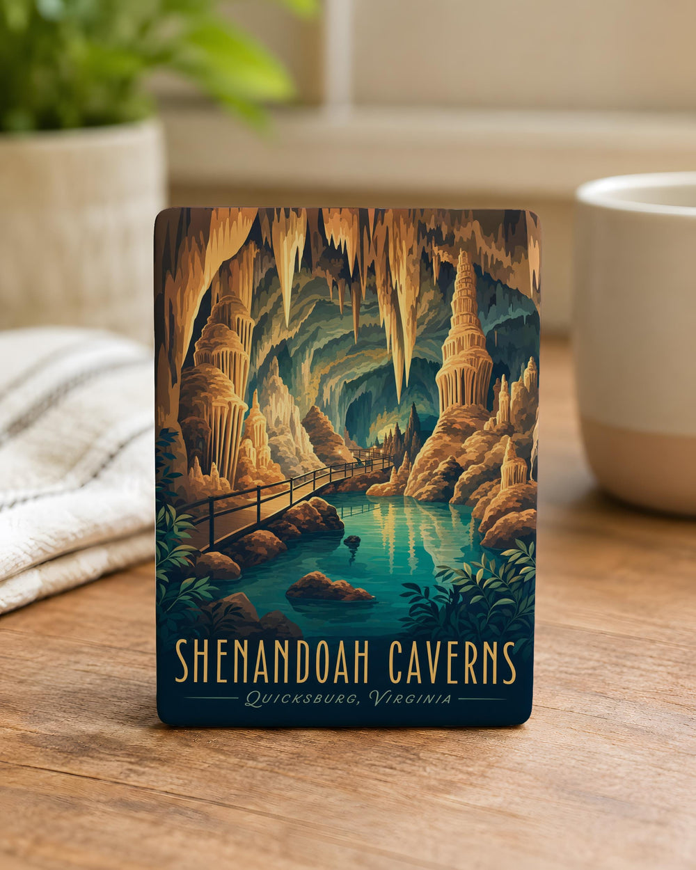 Shenandoah Caverns Fridge Magnet, Virginia Cave Attraction Souvenir, Underground Cavern Landmark Travel Keepsake Magnet