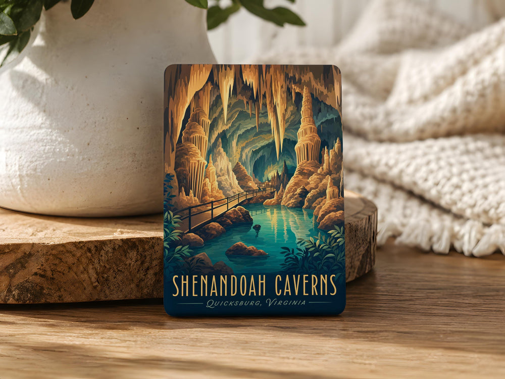 Shenandoah Caverns Fridge Magnet, Virginia Cave Attraction Souvenir, Underground Cavern Landmark Travel Keepsake Magnet