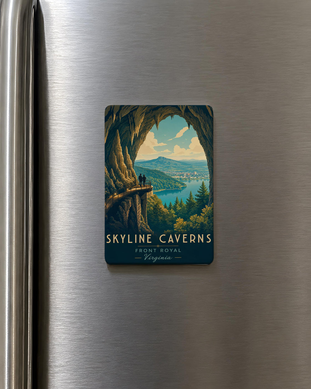Skyline Caverns Fridge Magnet, Cavern Cave Landmark Souvenir Magnet, Underground Caverns Travel Gift
