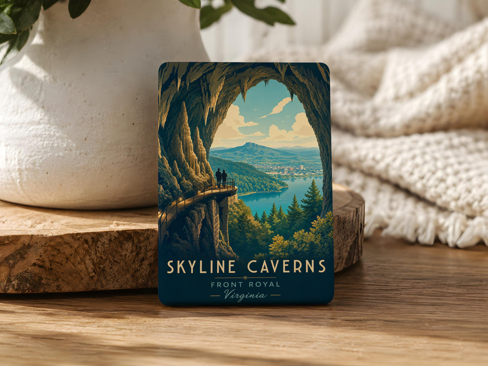 Skyline Caverns Fridge Magnet, Cavern Cave Landmark Souvenir Magnet, Underground Caverns Travel Gift