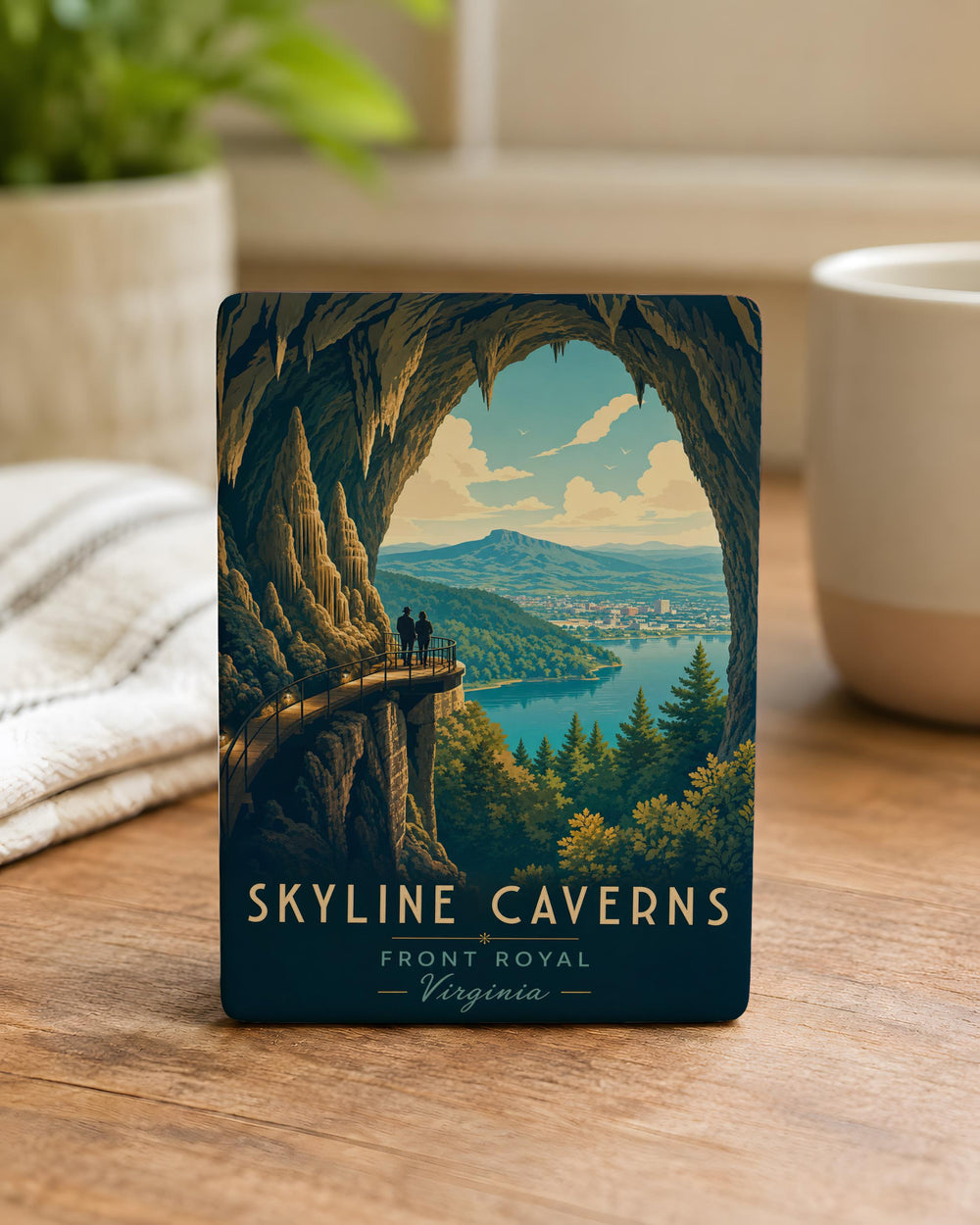Skyline Caverns Fridge Magnet, Cavern Cave Landmark Souvenir Magnet, Underground Caverns Travel Gift