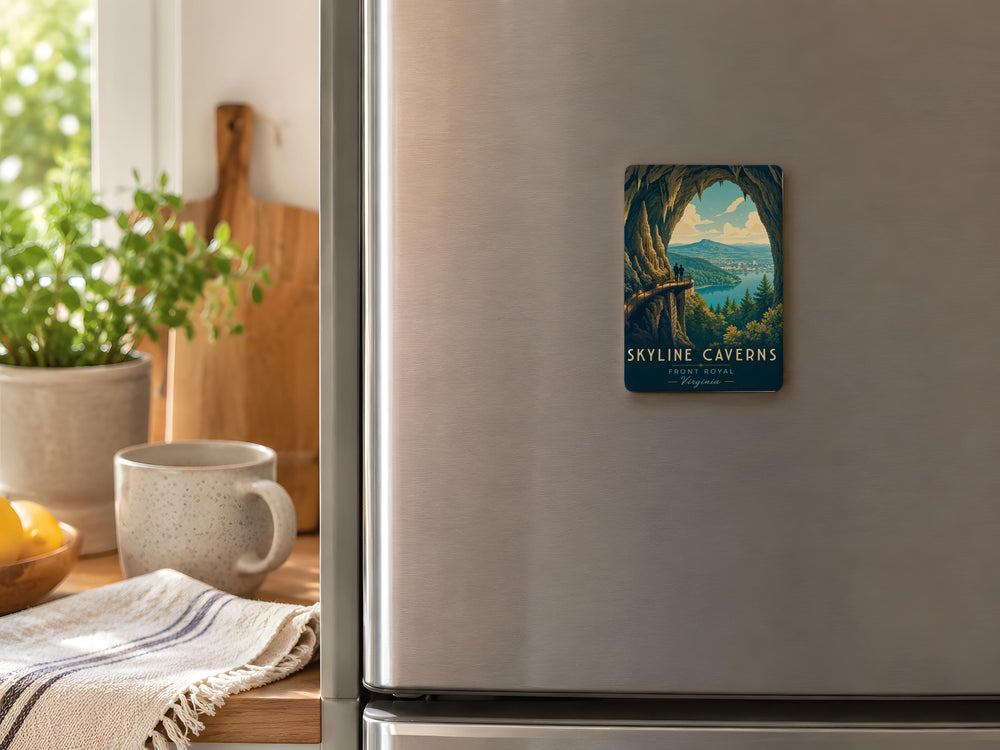 Skyline Caverns Fridge Magnet, Cavern Cave Landmark Souvenir Magnet, Underground Caverns Travel Gift