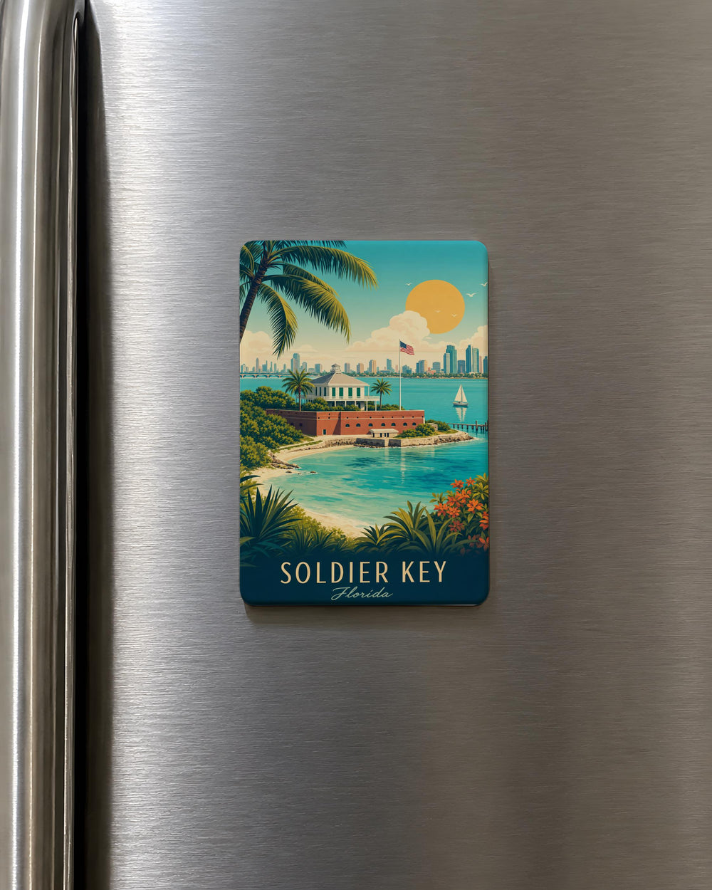 Soldier Key Fridge Magnet, Military Keychain-Inspired Soldier Key Magnet, Army Soldier Key Souvenir Magnet for Locker or Fridge