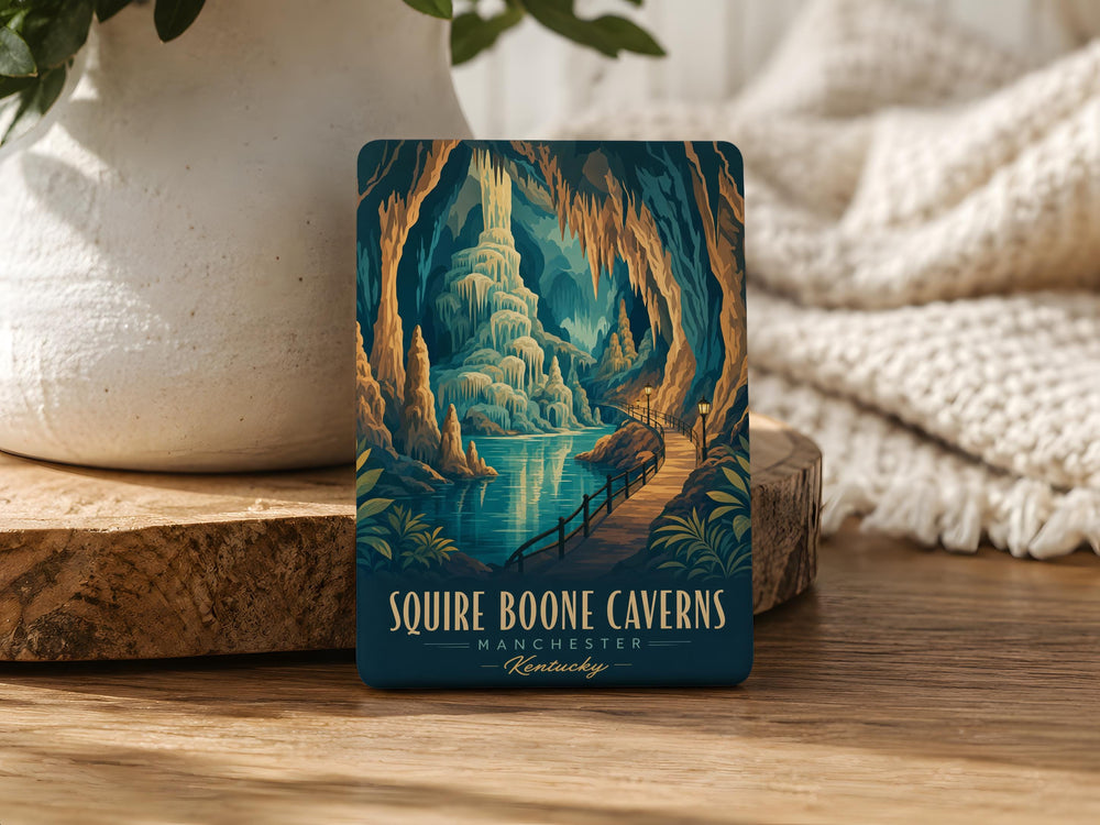 Squire Boone Caverns Fridge Magnet, Indiana Cave Souvenir Magnet, Squire Boone Caverns Gift, Cave Adventure Travel Magnet