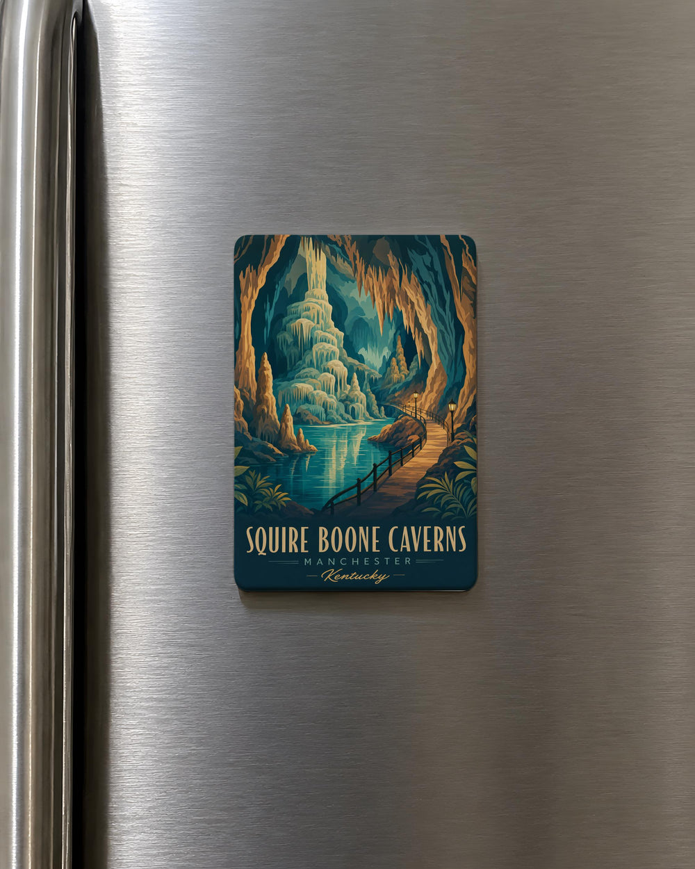 Squire Boone Caverns Fridge Magnet, Indiana Cave Souvenir Magnet, Squire Boone Caverns Gift, Cave Adventure Travel Magnet