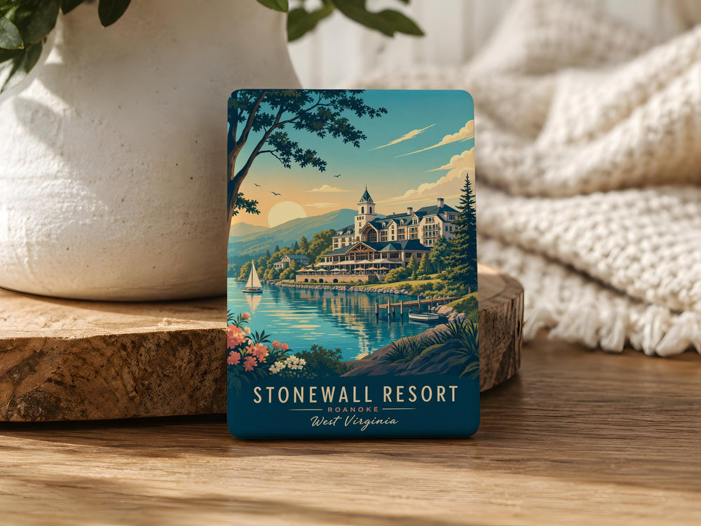 Stonewall Resort Fridge Magnet, Stonewall Lake West Virginia Souvenir Magnet, Resort Getaway Travel Keepsake Magnet