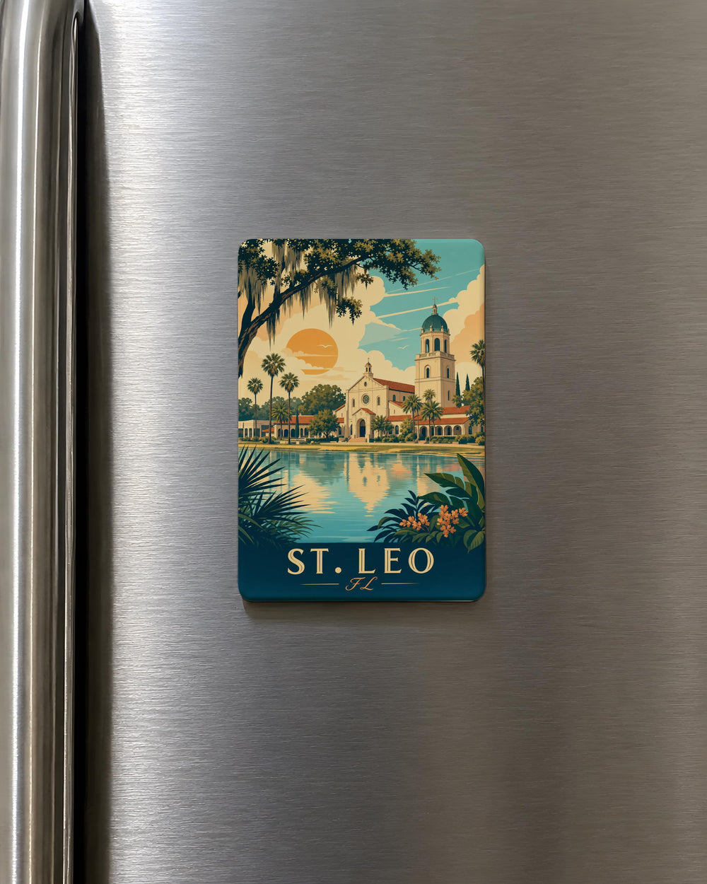 St. Leo Florida Fridge Magnet, St Leo FL Souvenir Magnet, Pasco County Travel Keepsake Magnet, Florida Town Gift Magnet