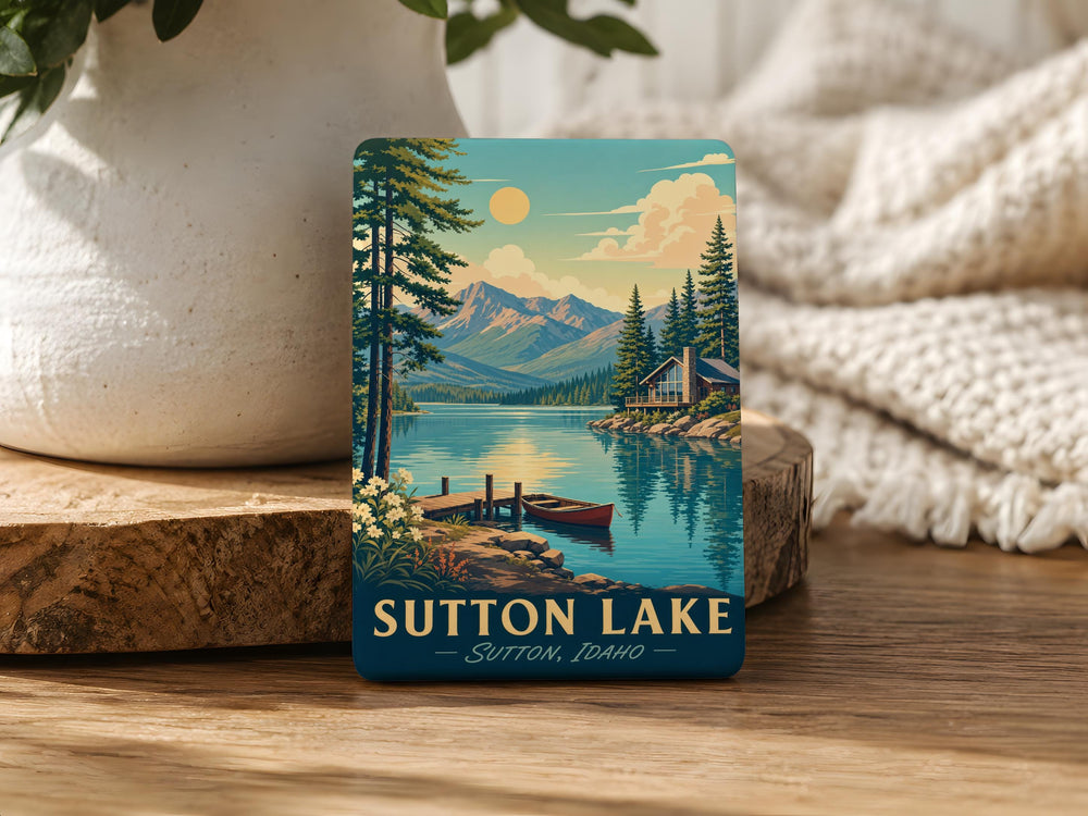 Sutton Lake Fridge Magnet, Sutton Lake Souvenir Magnet, Lake Lover Gift, Oregon Lake Magnet, Travel Keepsake Magnet