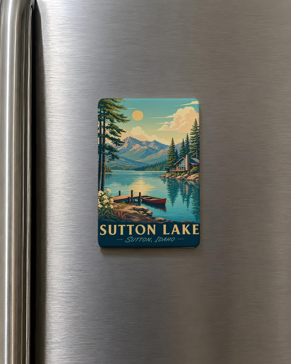 Sutton Lake Fridge Magnet, Sutton Lake Souvenir Magnet, Lake Lover Gift, Oregon Lake Magnet, Travel Keepsake Magnet