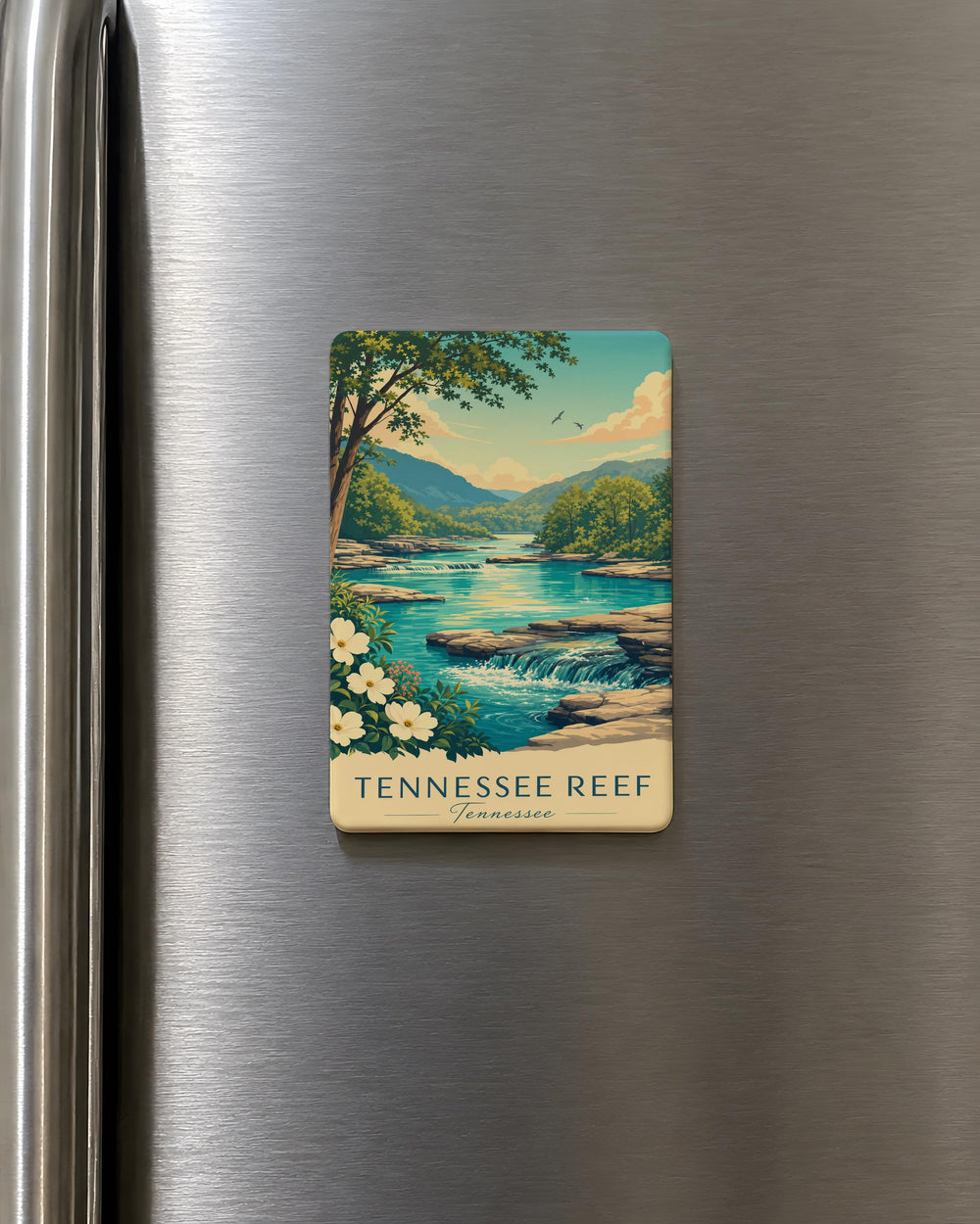 Tennessee Reef Fridge Magnet, Tennessee Ocean Reef Souvenir, Reef Wildlife Kitchen Magnet, Coastal Nature Travel Keepsake