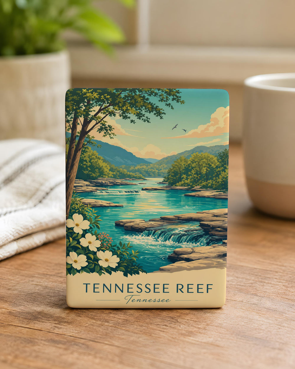 Tennessee Reef Fridge Magnet, Tennessee Ocean Reef Souvenir, Reef Wildlife Kitchen Magnet, Coastal Nature Travel Keepsake