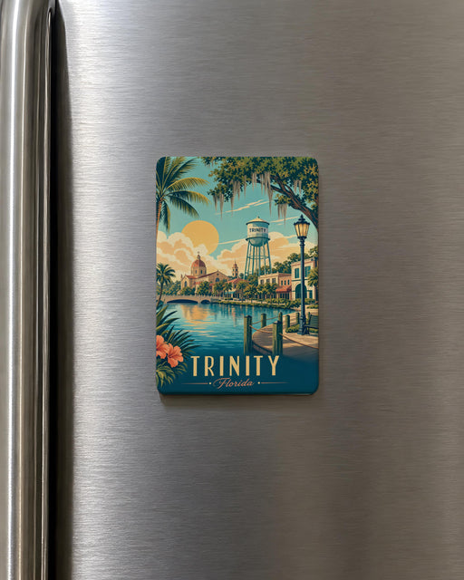 Trinity Florida Fridge Magnet, Trinity FL Souvenir Magnet, Florida Travel Gift, City Name Magnet, Vacation Keepsake