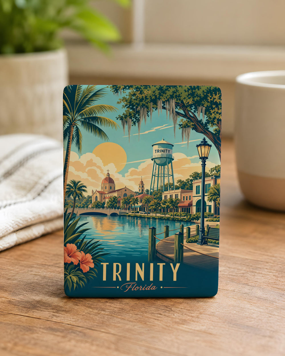 Trinity Florida Fridge Magnet, Trinity FL Souvenir Magnet, Florida Travel Gift, City Name Magnet, Vacation Keepsake