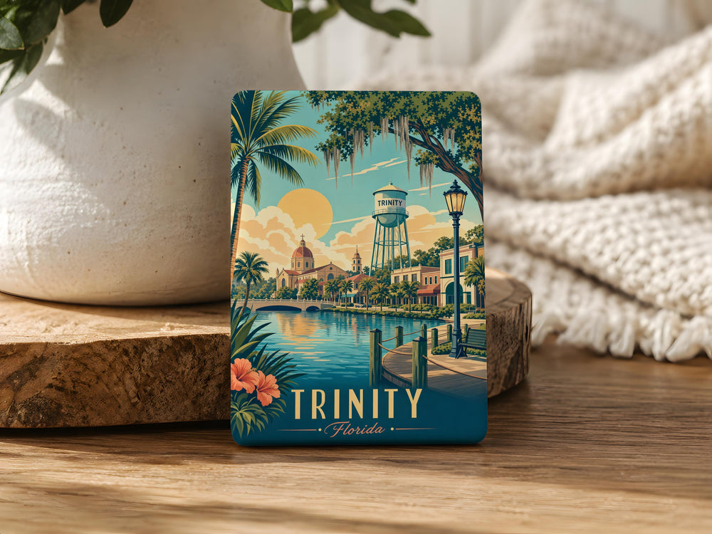 Trinity Florida Fridge Magnet, Trinity FL Souvenir Magnet, Florida Travel Gift, City Name Magnet, Vacation Keepsake