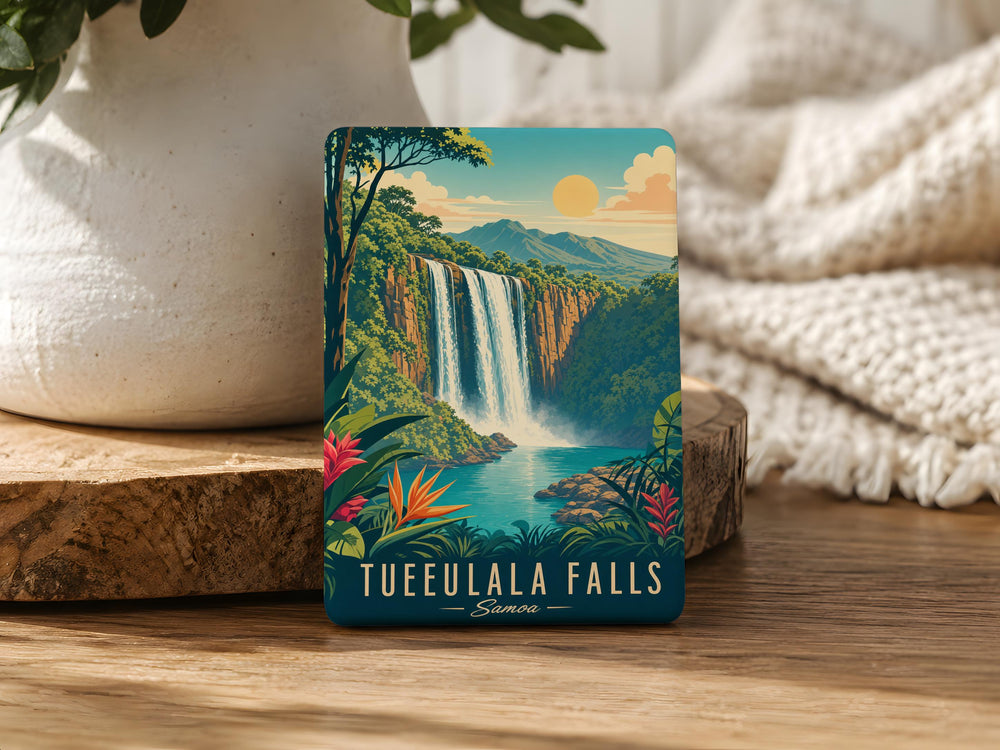 Tueeulala Falls Fridge Magnet, Waterfall Landscape Souvenir Magnet, Nature Travel Keepsake, Scenic Falls Refrigerator Magnet