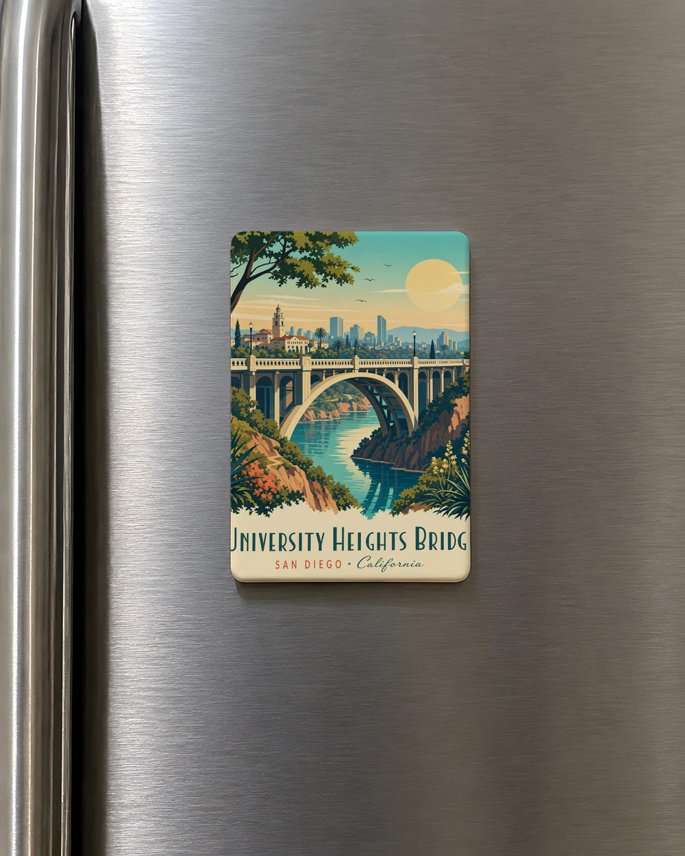 University Heights Bridge Fridge Magnet, University Heights Landmark Souvenir, Bridge Travel Keepsake, Cityscape Magnet Gift
