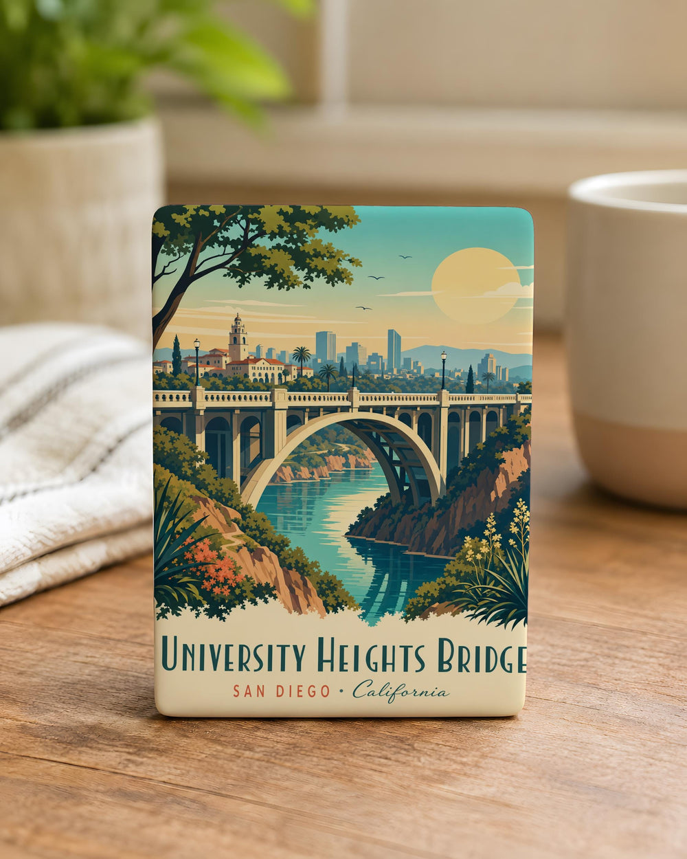 University Heights Bridge Fridge Magnet, University Heights Landmark Souvenir, Bridge Travel Keepsake, Cityscape Magnet Gift