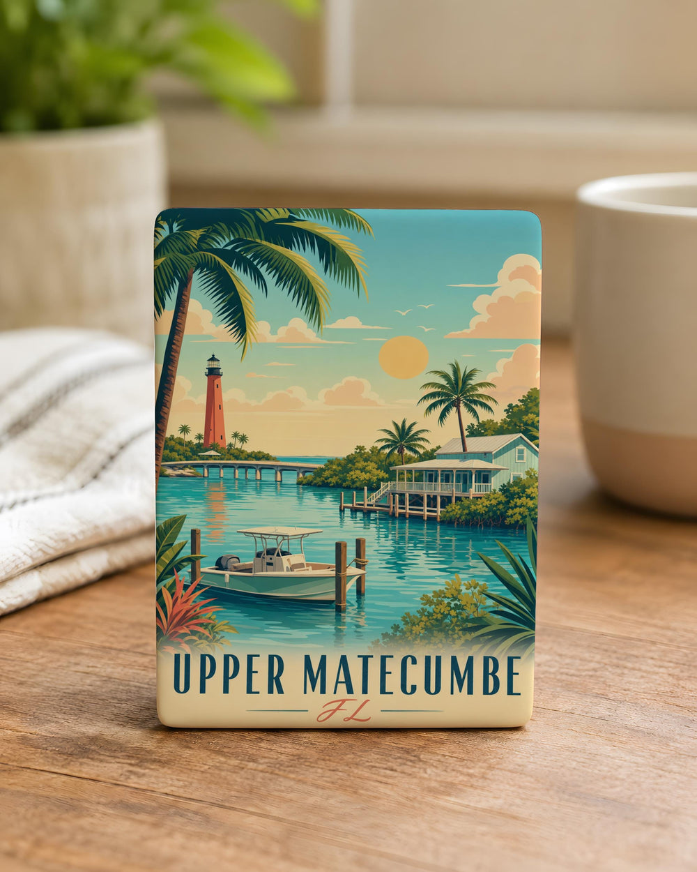 Upper Matecumbe Key Florida Fridge Magnet, Upper Matecumbe FL Souvenir Magnet, Florida Keys Travel Gift