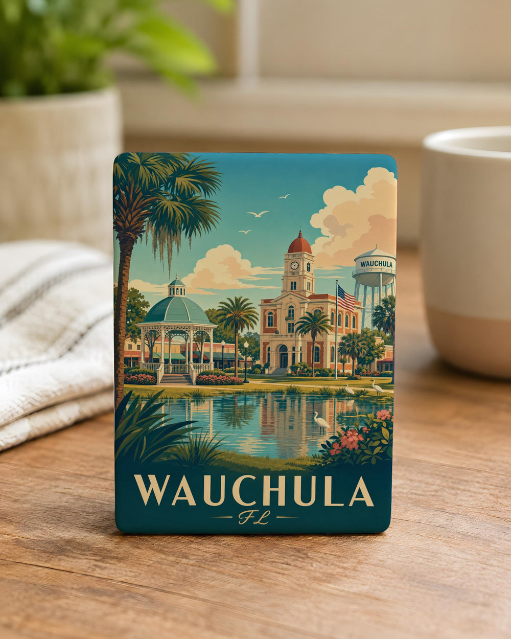Wauchula Florida Fridge Magnet, Wauchula FL Souvenir Magnet, Florida Travel Keepsake, Small Town USA Gift