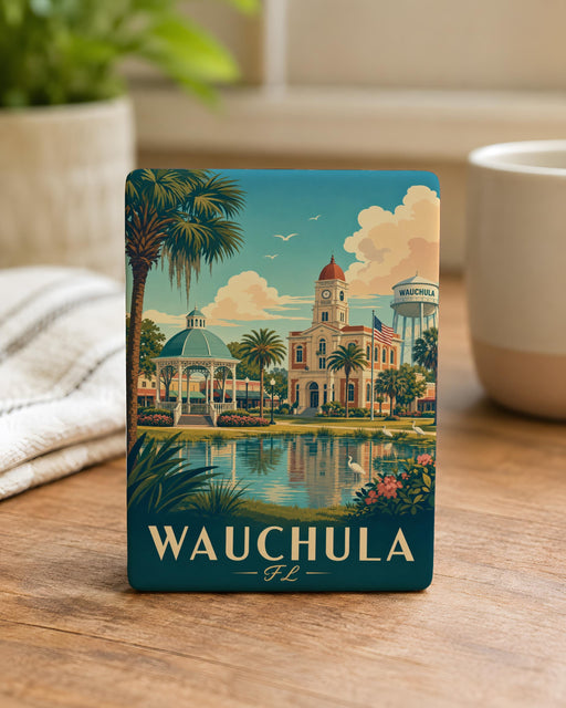 Wauchula Florida Fridge Magnet, Wauchula FL Souvenir Magnet, Florida Travel Keepsake, Small Town USA Gift