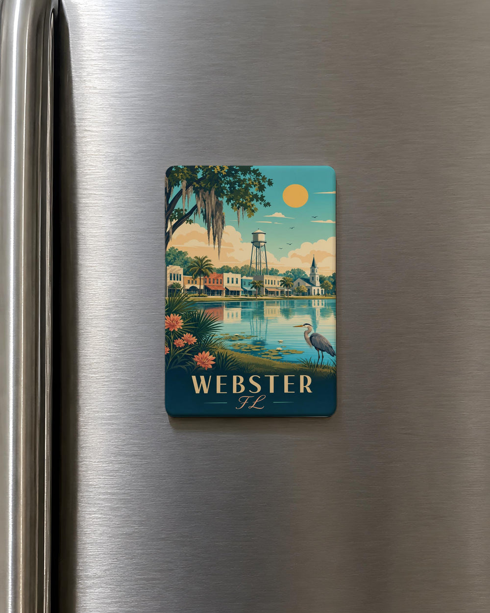 Webster Florida Fridge Magnet, Webster FL Souvenir Magnet, Florida Travel Gift, Webster City Keepsake Magnet
