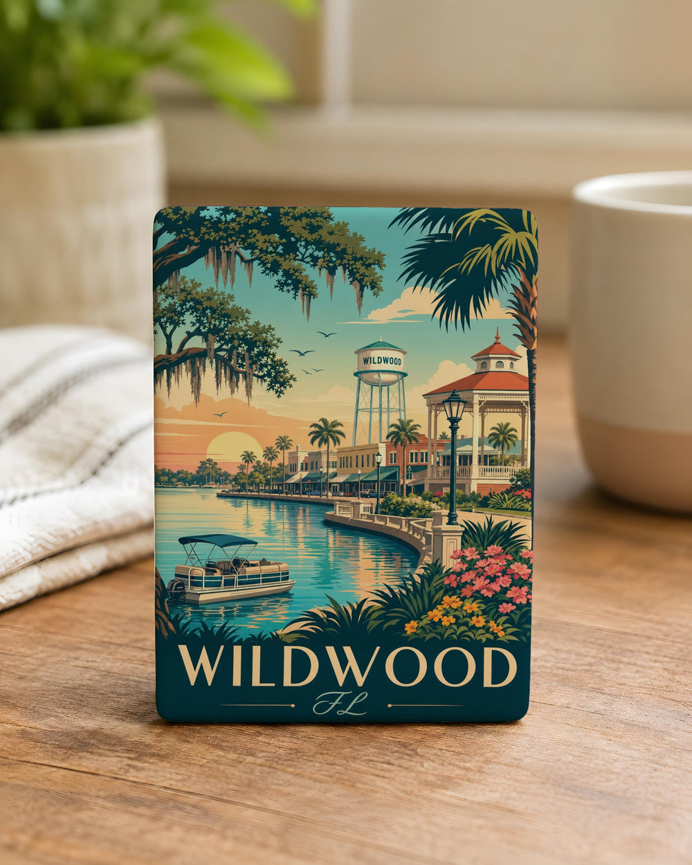 Wildwood Florida Fridge Magnet, Wildwood FL Souvenir Magnet, City Name Travel Keepsake Gift