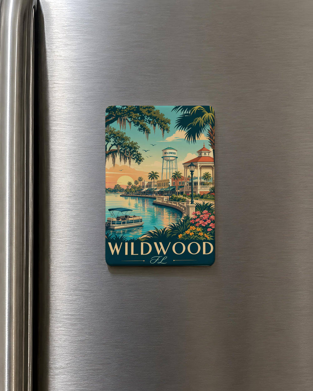Wildwood Florida Fridge Magnet, Wildwood FL Souvenir Magnet, City Name Travel Keepsake Gift