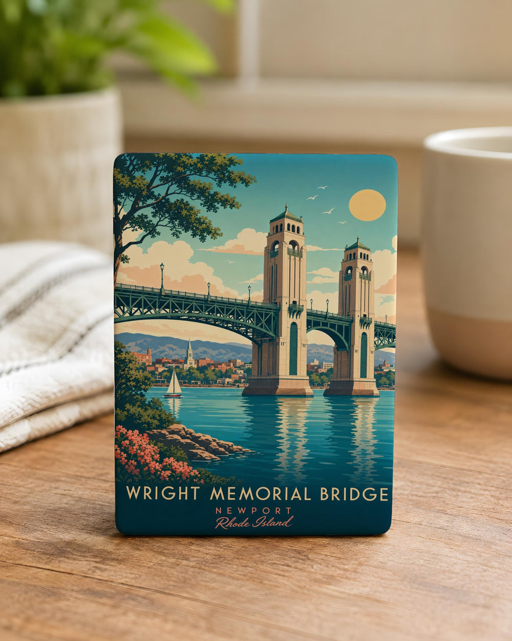 Wright Memorial Bridge Fridge Magnet, Outer Banks North Carolina Souvenir, Kitty Hawk to Southern Shores Landmark Magnet