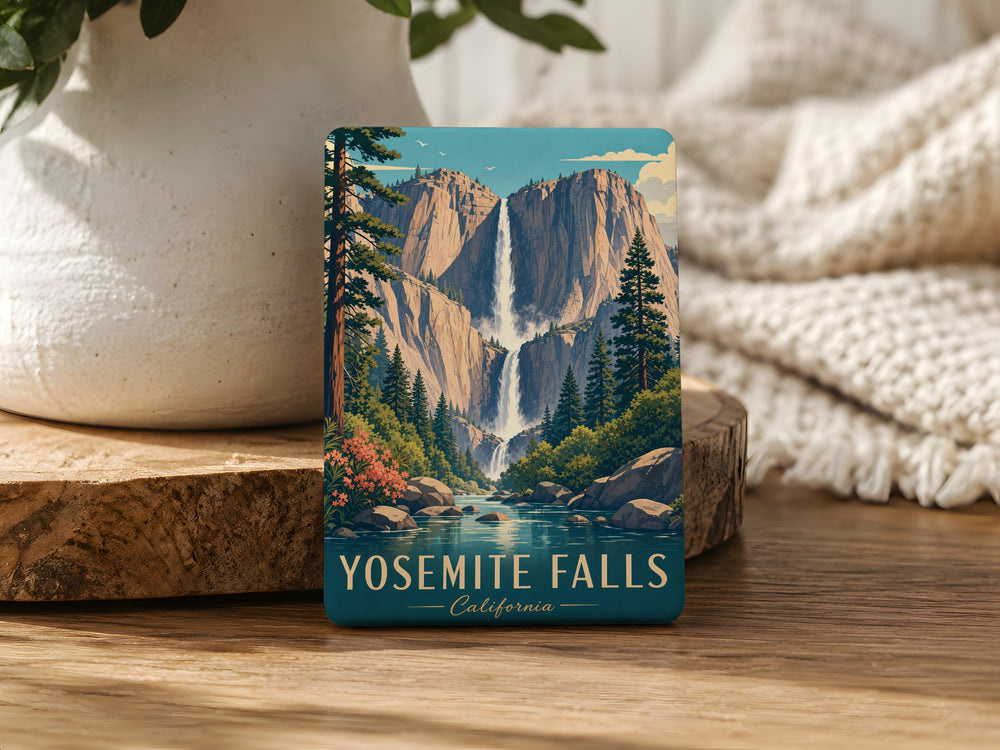 Yosemite Falls Fridge Magnet, Yosemite National Park Waterfall Souvenir, California Travel Keepsake Magnet