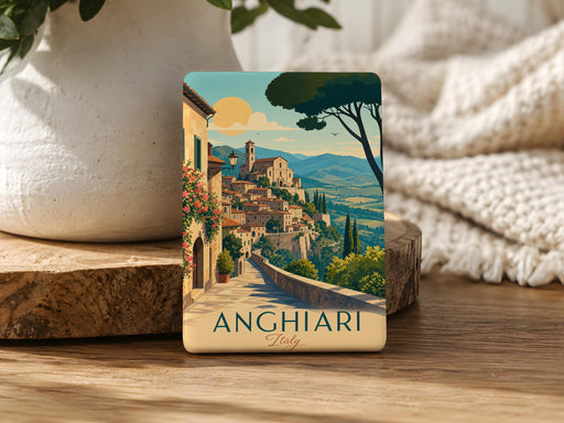 Anghiari Italy Fridge Magnet, Anghiari Tuscany Travel Souvenir Magnet, Italian Hill Town Landmark Keepsake Magnet