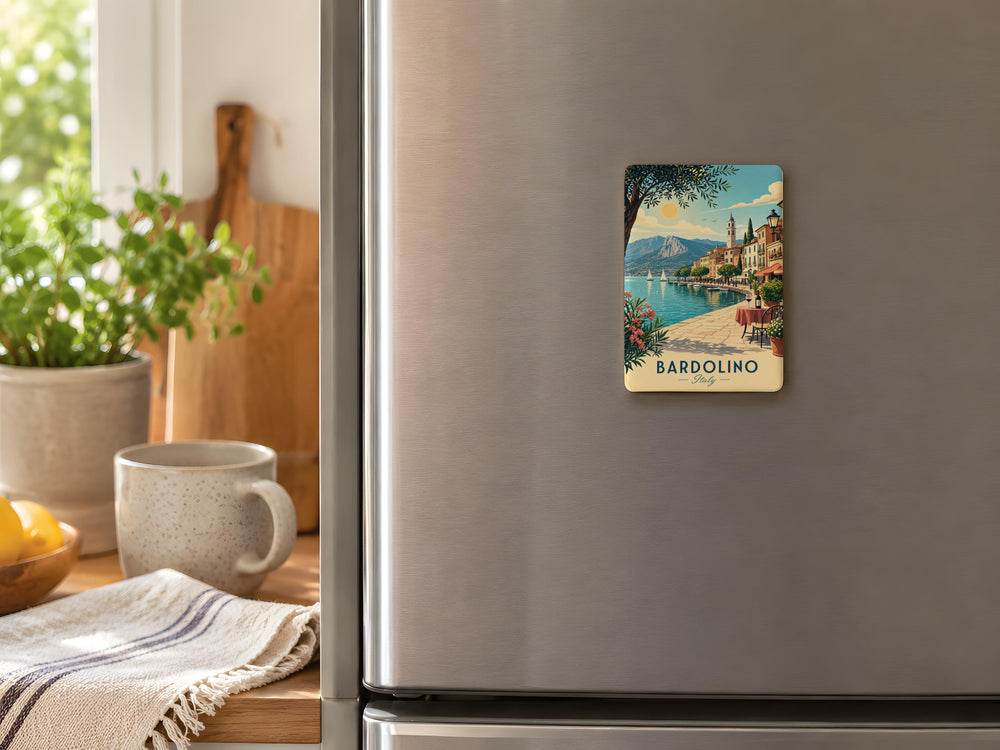 Bardolino Italy Fridge Magnet, Lake Garda Travel Souvenir, Bardolino Town Landmark Keepsake Magnet, Italian Vacation Gift